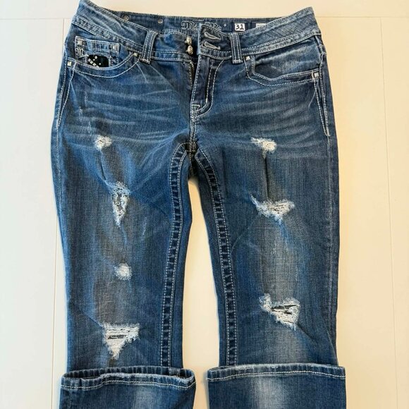 Miss Me Bootcut Jeans | Size 29R | 31” Inseam | Embellished Western Denim | JES - Picture 3 of 10